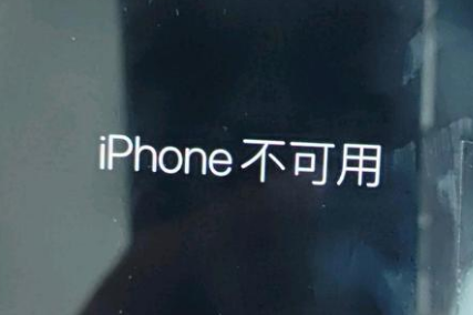 阜康苹果服务网点分享锁屏界面显示“iPhone 不可用”如何解决 